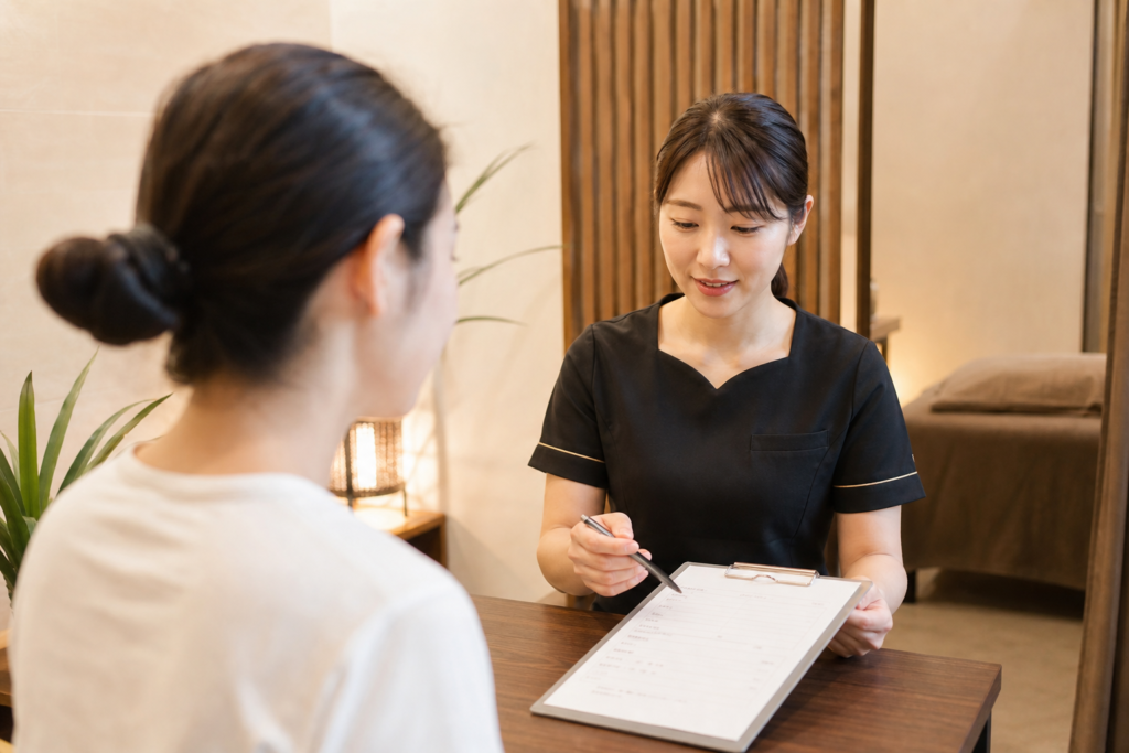 触診の誤差と施術前の安全確認