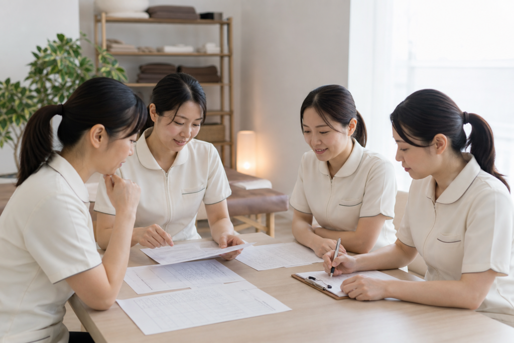痛みの受診目安とサロンの負担管理