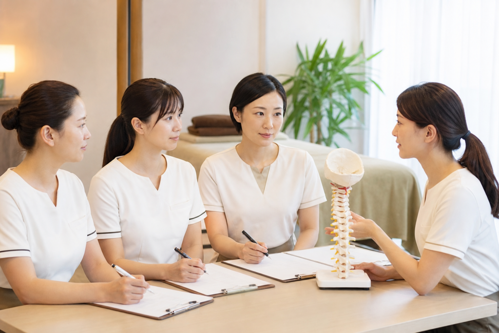 首こり対応を学ぶ前に、資格と業務範囲を整理する